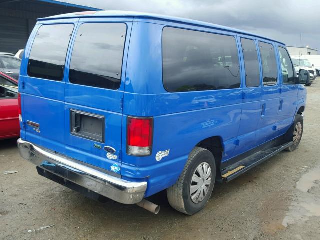 1FBNE3BL1DDA89466 - 2013 FORD ECONOLINE BLUE photo 4