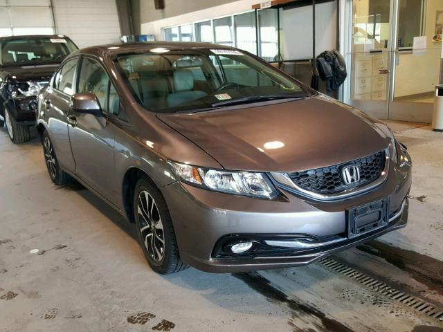 19XFB2F92DE223689 - 2013 HONDA CIVIC EXL SILVER photo 1