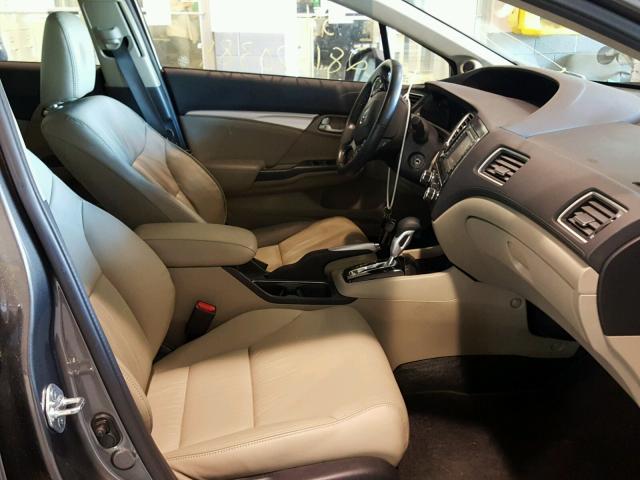 19XFB2F92DE223689 - 2013 HONDA CIVIC EXL 银色 照片 5