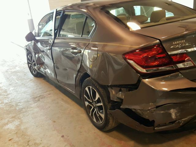 19XFB2F92DE223689 - 2013 HONDA CIVIC EXL SILVER photo 9