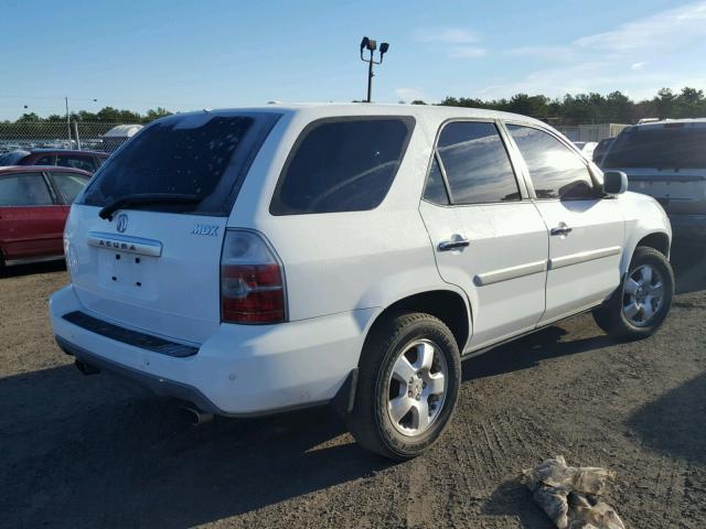 2HNYD18295H505616 - 2005 ACURA MDX WHITE photo 4