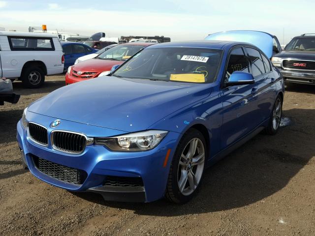 WBA3A5C59DF351262 - 2013 BMW 328 I BLUE photo 2