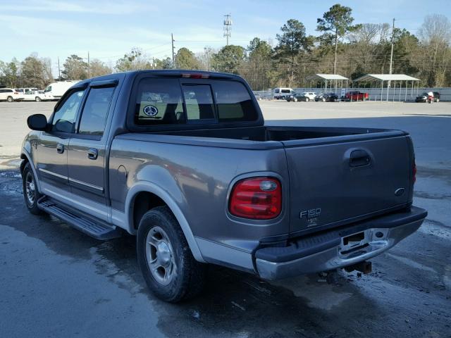 1FTRW07643KA27405 - 2003 FORD F150 SUPER GRAY photo 3