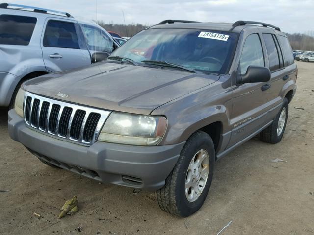 1J4GX48S32C265255 - 2002 JEEP GRAND CHER BROWN photo 2