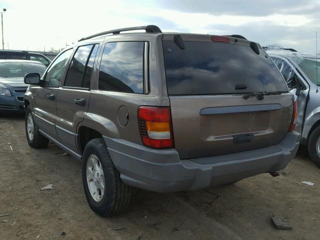 1J4GX48S32C265255 - 2002 JEEP GRAND CHER BROWN photo 3