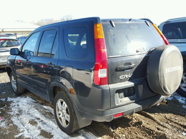 JHLRD78873C011775 - 2003 HONDA CR-V EX BLACK photo 3