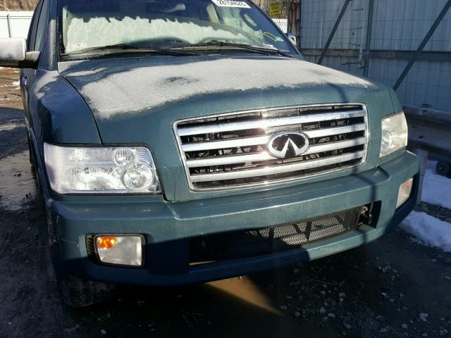 5N3AA08C74N806235 - 2004 INFINITI QX56 GREEN photo 9