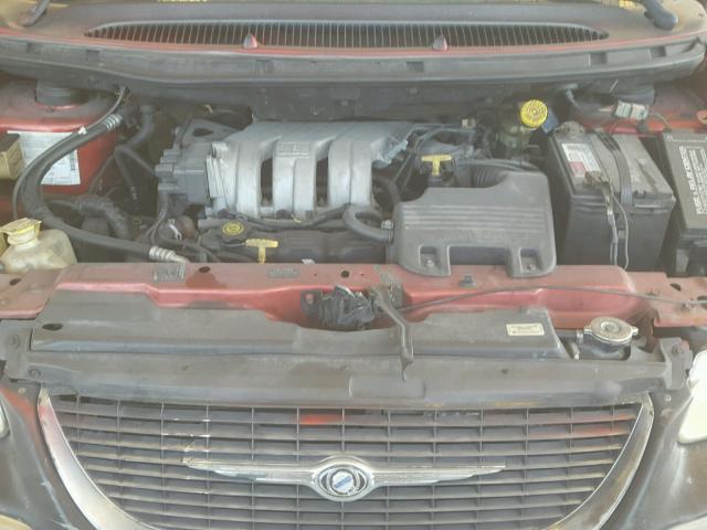 1C4GP54L1YB633702 - 2000 CHRYSLER TOWN & COU RED photo 7