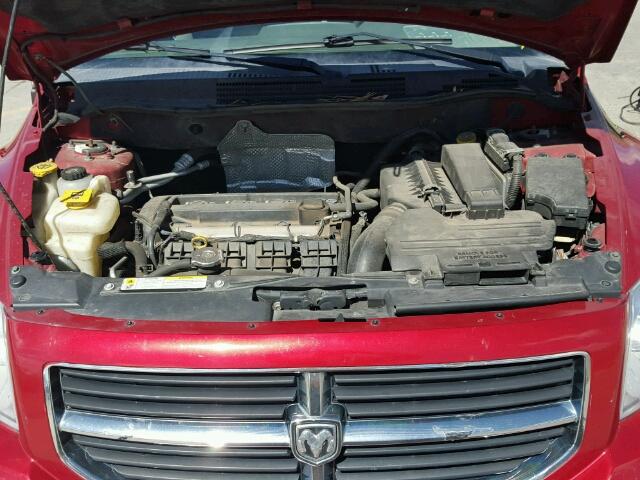 1B3HB48C37D406782 - 2007 DODGE CALIBER SX RED photo 7