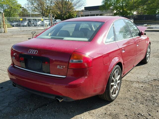 WAULD64BX2N032831 - 2002 AUDI A6 2.7T QU RED photo 4