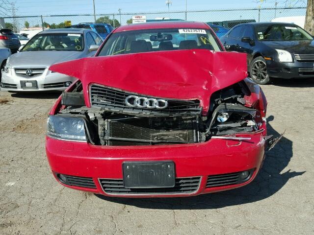 WAULD64BX2N032831 - 2002 AUDI A6 2.7T QU RED photo 9