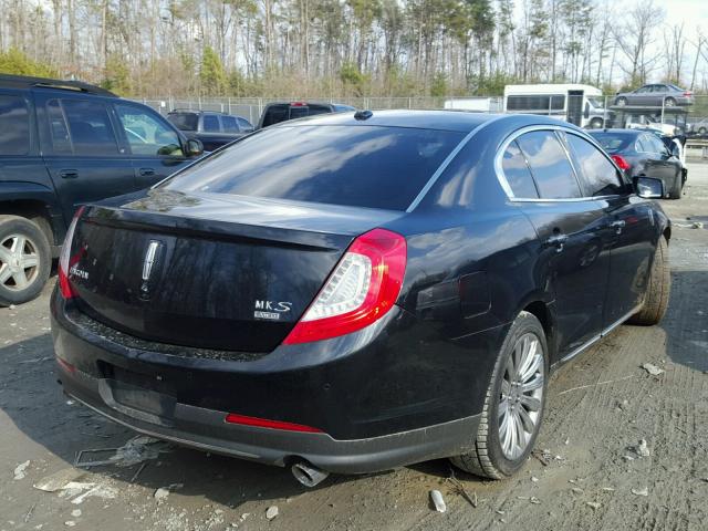 1LNHL9EK8DG600377 - 2013 LINCOLN MKS BLACK photo 4