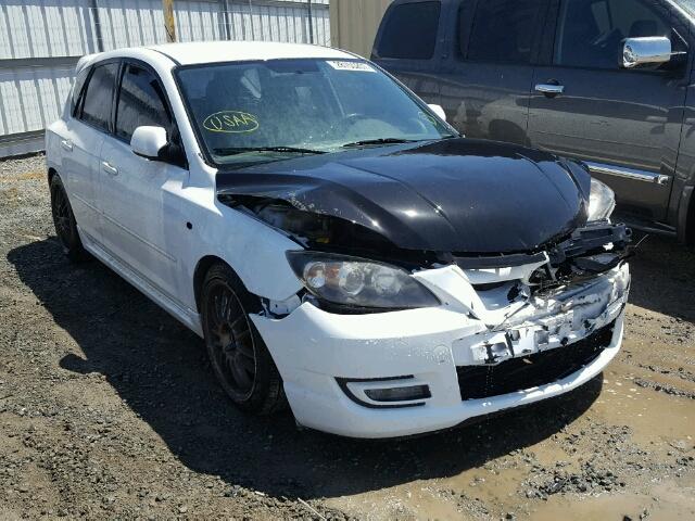 JM1BK34M681125687 - 2008 MAZDA SPEED 3 WHITE photo 1