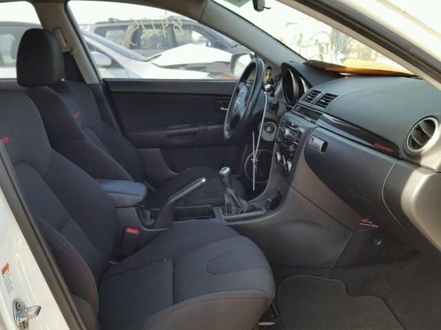 JM1BK34M681125687 - 2008 MAZDA SPEED 3 WHITE photo 5