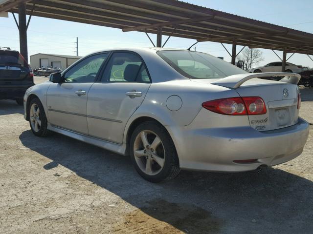 1YVHP80D455M55051 - 2005 MAZDA 6 S SILVER photo 3