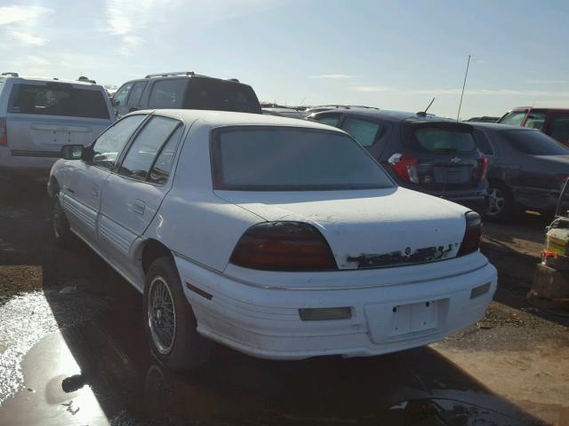 1G2NE54N9PC713521 - 1993 PONTIAC GRAND AM S WHITE photo 3