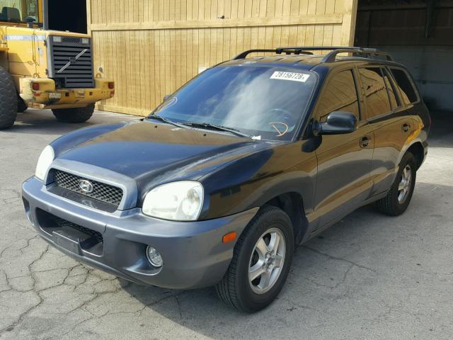 KM8SC13D44U642879 - 2004 HYUNDAI SANTA FE G BLACK photo 2