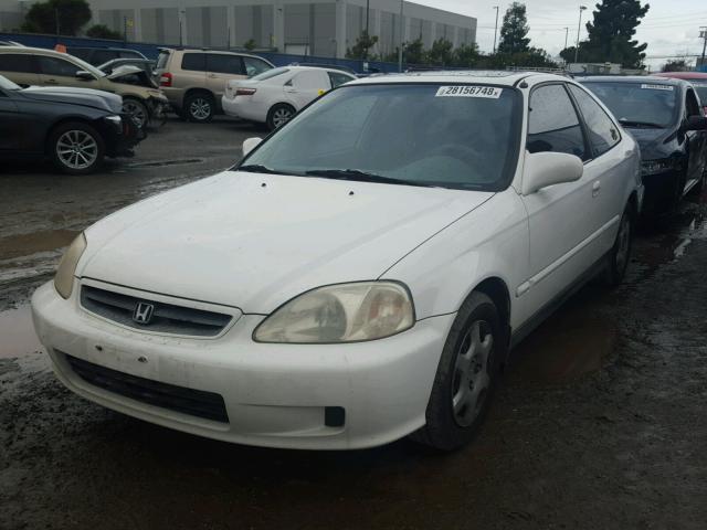 1HGEJ8243YL122431 - 2000 HONDA CIVIC EX WHITE photo 2