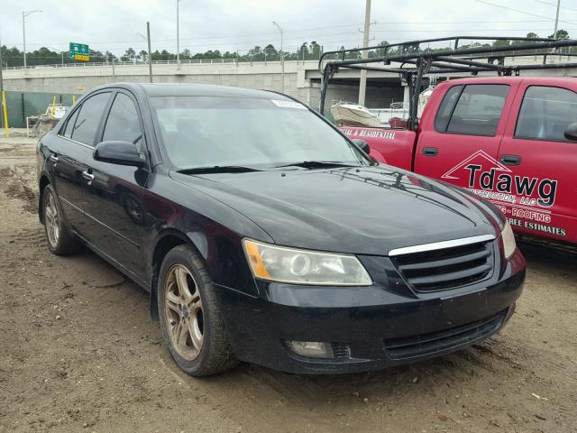 5NPEU46F76H007861 - 2006 HYUNDAI SONATA GLS BLACK photo 1