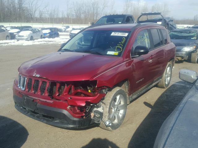 1C4NJCBA5CD538720 - 2012 JEEP COMPASS SP RED photo 2