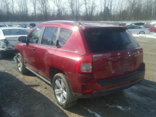 1C4NJCBA5CD538720 - 2012 JEEP COMPASS SP RED photo 3