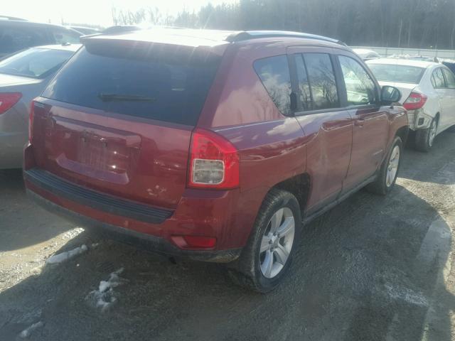 1C4NJCBA5CD538720 - 2012 JEEP COMPASS SP RED photo 4