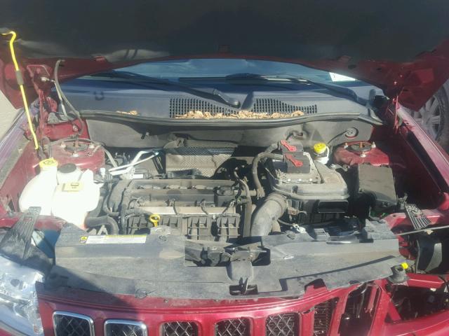 1C4NJCBA5CD538720 - 2012 JEEP COMPASS SP RED photo 7
