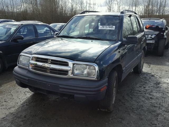 2CNBJ13C936945859 - 2003 CHEVROLET TRACKER GREEN photo 2