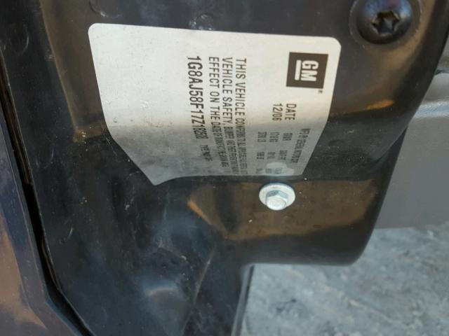 1G8AJ58F17Z182508 - 2007 SATURN ION LEVEL BLUE photo 10