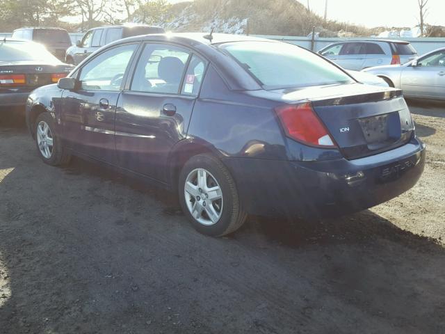 1G8AJ58F17Z182508 - 2007 SATURN ION LEVEL BLUE photo 3