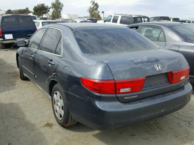 3HGCM56405G705894 - 2005 HONDA ACCORD LX BLUE photo 3