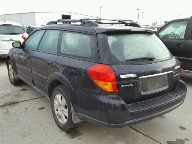 4S4BP61C756366599 - 2005 SUBARU LEGACY OUT BLACK photo 3