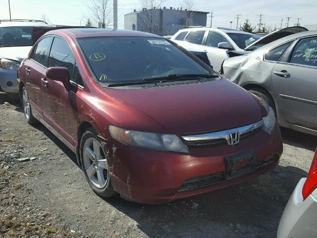 2HGFA16978H001318 - 2008 HONDA CIVIC EXL Qırmızı foto 1