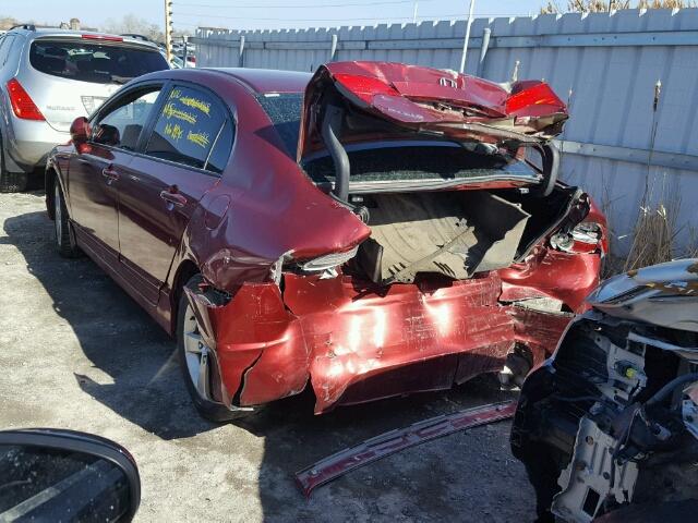 2HGFA16978H001318 - 2008 HONDA CIVIC EXL Qırmızı foto 3