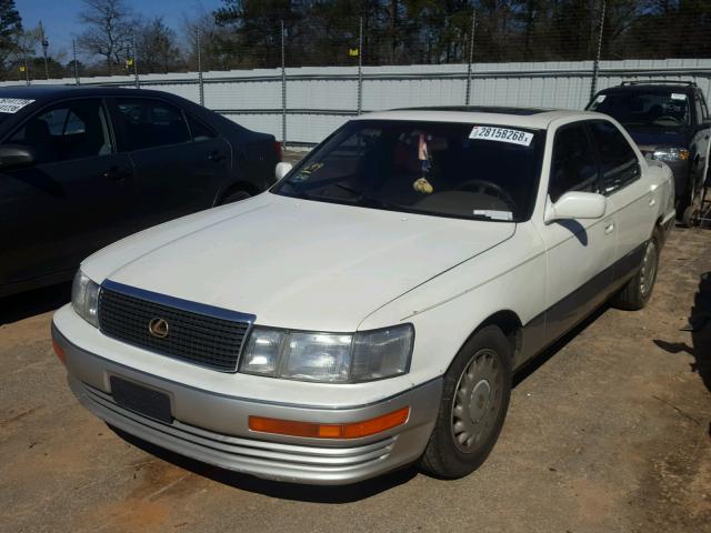 JT8UF11E4M0079046 - 1991 LEXUS LS 400 WHITE photo 2