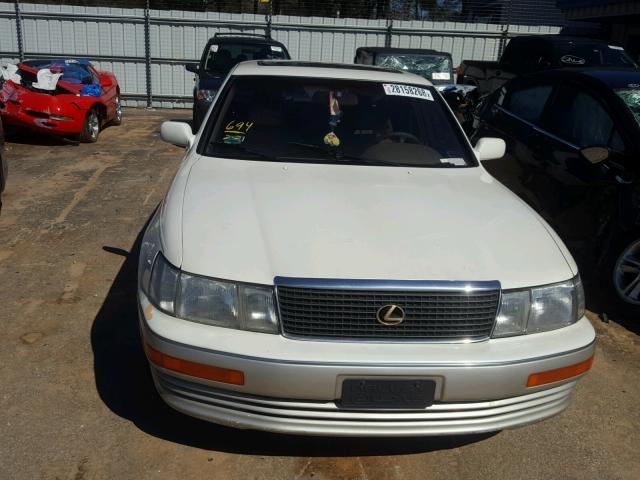 JT8UF11E4M0079046 - 1991 LEXUS LS 400 WHITE photo 9