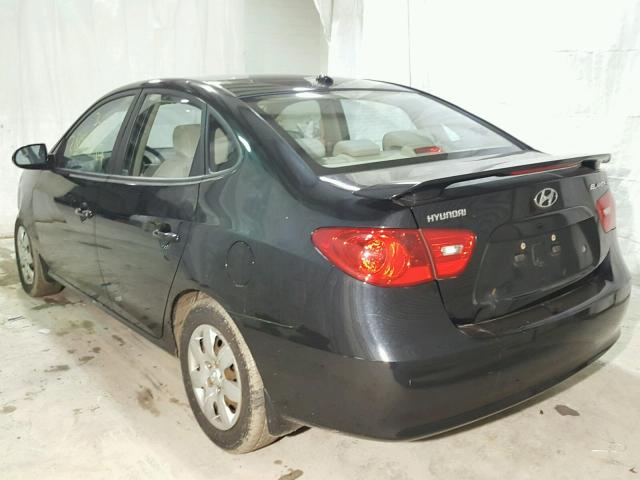 KMHDU46DX8U559563 - 2008 HYUNDAI ELANTRA GL BLACK photo 3