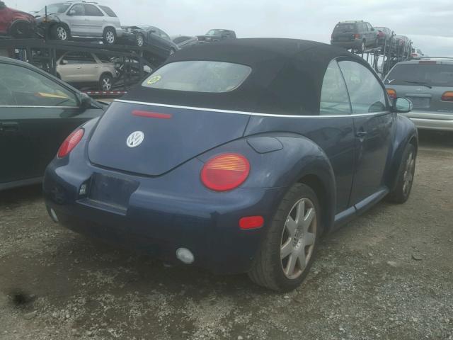 3VWDD21Y73M315964 - 2003 VOLKSWAGEN NEW BEETLE BLUE photo 4