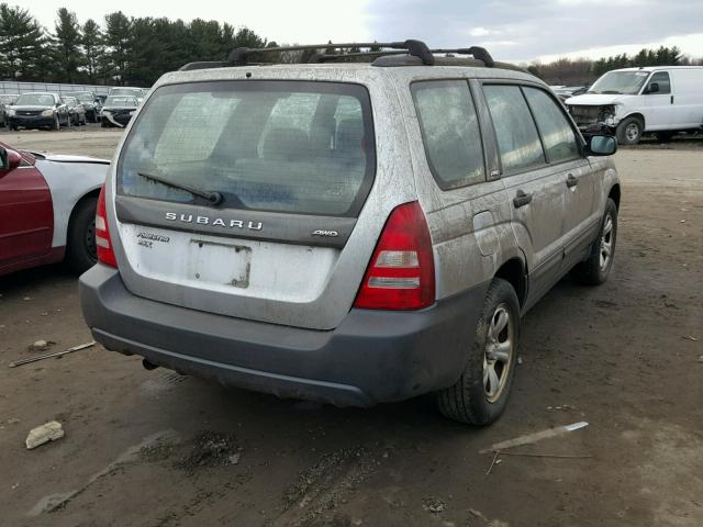 JF1SG63694H740943 - 2004 SUBARU FORESTER 2 SILVER photo 4