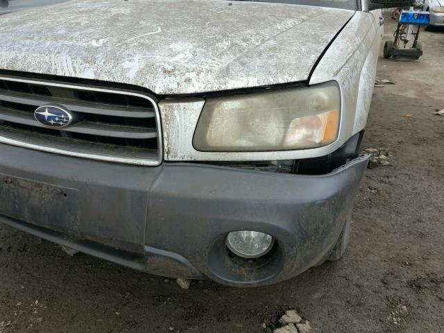 JF1SG63694H740943 - 2004 SUBARU FORESTER 2 SILVER photo 9