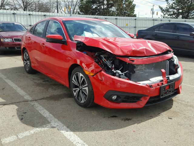 2HGFC1F75HH638961 - 2017 HONDA CIVIC EXL RED photo 1