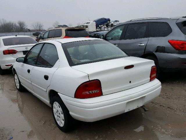 1B3ES47C2WD513583 - 1998 DODGE NEON HIGHL WHITE photo 3