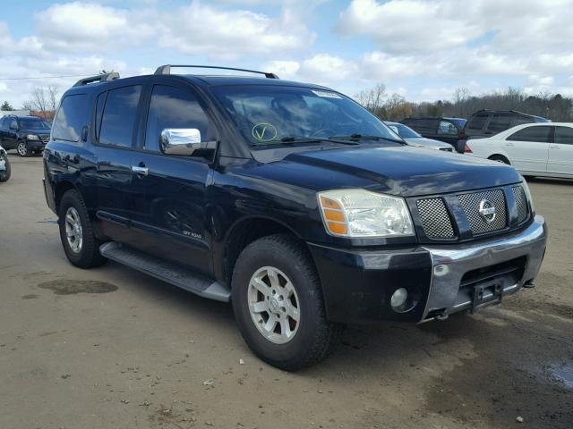 5N1AA08BX4N722314 - 2004 NISSAN ARMADA SE BLACK photo 1