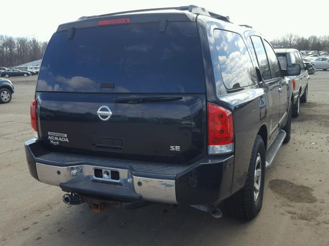 5N1AA08BX4N722314 - 2004 NISSAN ARMADA SE BLACK photo 4