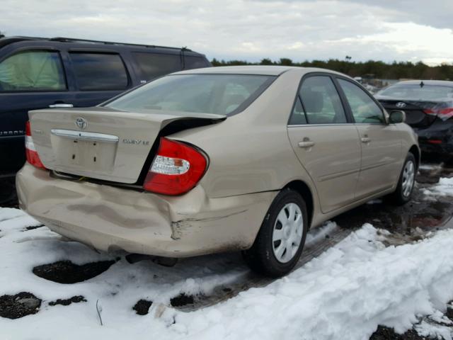 4T1BE32K04U873512 - 2004 TOYOTA CAMRY LE GOLD photo 4