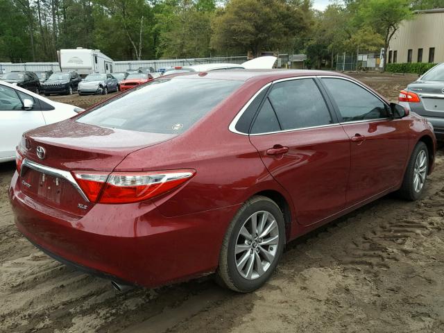 4T1BF1FK6FU950415 - 2015 TOYOTA CAMRY LE RED photo 4