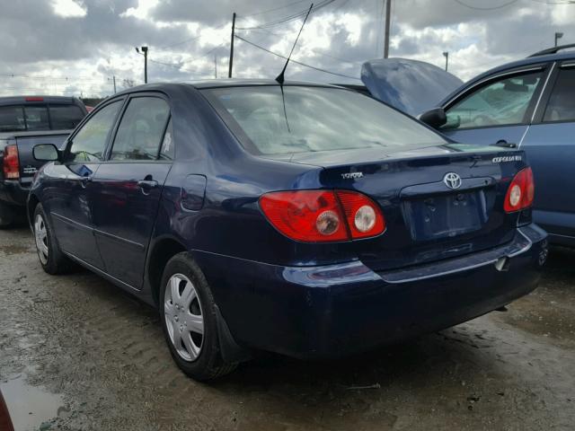 JTDBR32E160091605 - 2006 TOYOTA COROLLA CE BLUE photo 3