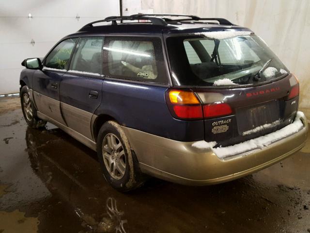 4S3BH675046634627 - 2004 SUBARU LEGACY OUT BLUE photo 3