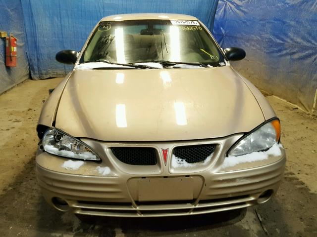 1G2NE52FX2C290260 - 2002 PONTIAC GRAND AM S GOLD photo 9