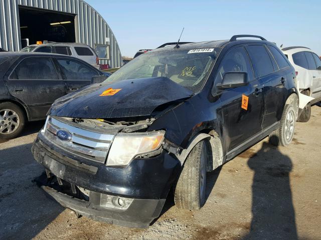 2FMDK48C58BB21386 - 2008 FORD EDGE SEL BLACK photo 2